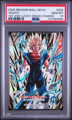 PSA 10 Dragon Ball Super Divers Vegito SDVA-002 Holo Trading Card Japan - Image 1