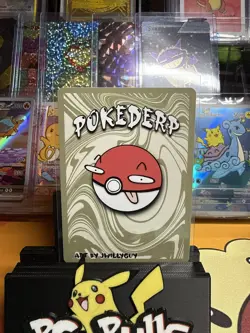 “HOLO” Pokederp Meow - Mew Fan Art Custom Derpy Card Alt Art Secret Rare - Image 2