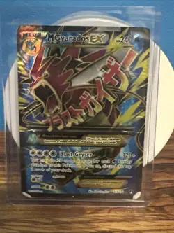 Mega M Gyarados EX 115/122 Breakpoint Ultra Rare Full Art Holo Pokemon Card - Image 1