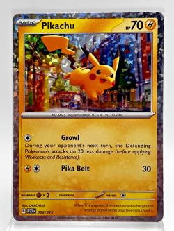Pikachu 006/015 Holo McDonald's Promo Pokemon Card 2023 LP - Image 1
