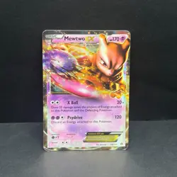 Pokemon Mewtwo EX TCG Holo Ultra Rare Card 54/113 Legendary Treasures 2013 mp - Image 1