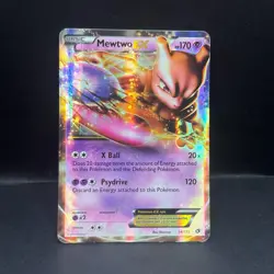 Pokemon Mewtwo EX TCG Holo Ultra Rare Card 54/113 Legendary Treasures 2013 mp - Image 3