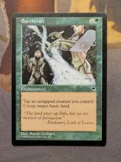 1x Earthcraft - Tempest Rare Enchantment MTG LP - Image 1