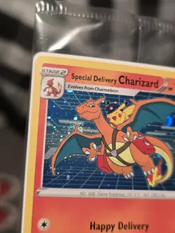Pokemon Special Delivery Charizard Promo SWSH075 Holo Sealed New Little swirl. - Image 5
