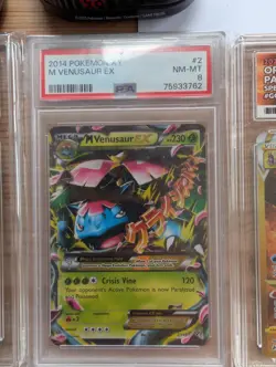 Pokemon TCG M Venusaur EX Pokemon XY PSA 8 - Image 1