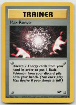 Max Revive 117/132 Uncommon Gym Challenge Pokemon Unlimited Lightly Played - Image 1