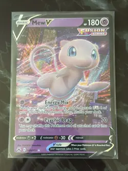 Pokemon TCG Mew V ULTRA RARE Pokemon Crown Zenith 60/159 NM - Image 1