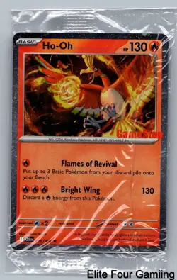 SEALED Pokemon Gamestop Promo- Ho-Oh 10/86 Rare- GameStop Stamped Near Mint - Image 1