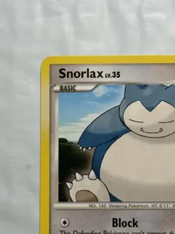 SNORLAX # 37/130 Rare Non Holo DP Diamond and Pearl Pokemon 2007 - Image 2