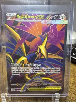 Mega Skarmory ex Ultra Rare Full Art 106/088 Perfect Order Pokemon TCG - Image 1