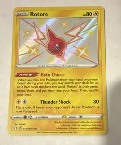 Pokemon Rotom SV038/SV122 Shining Fates: Shiny Vault Shiny Holo Rare - Image 3