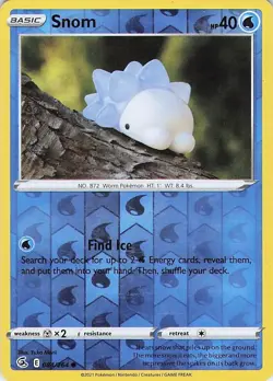 Snom - (Artist Yuka Morii) 084/264 Reverse Holo Common Fusion Strike Pokemon LP - Image 1
