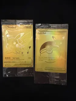 SEALED Pokemon Celebrations Pikachu V SWSH145 & Poke Ball SWSH146 Gold Promos! - Image 1