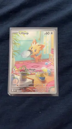 Pokemon Lillipup 154/086 Sv: White Flare Illustration Rare Holo Eng HP 60 - Image 1