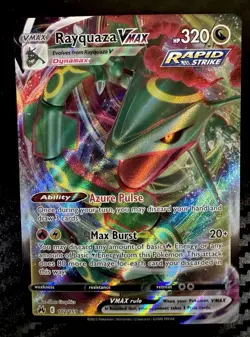 Rayquaza VMAX 102/159 Holo VMAX Rare Crown Zenith Pokemon - Image 1