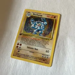 Machamp Pokemon 8/102 1st edition - Image 3