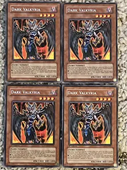 4x YuGiOh - Dark Valkyria - LODT-EN027 1st Edition - Rare - Excellent Condition - Image 1