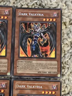 4x YuGiOh - Dark Valkyria - LODT-EN027 1st Edition - Rare - Excellent Condition - Image 5