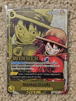 Monkey.D.Luffy P-106 Winner Pack 2026 Vol. 2 NM English One Piece TCG - Image 1