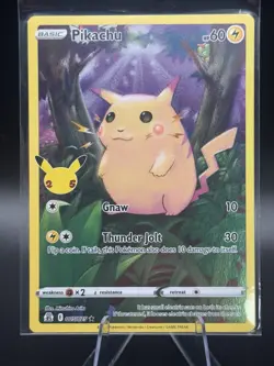 Pokemon TCG Celebrations Pikachu Full Art Holo Card 25th Anniversary Mint - Image 1