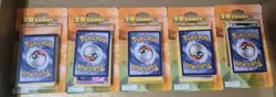 POKEMON 20 CARDS + 1 FOIL & 1 BONUS ---LOT OF 5 PACKS!--- NIB - Image 2