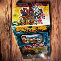 Vintage 1999 Japanese Digimon Adventure Trading Cards Booster Box 15 Packs RARE! - Image 2