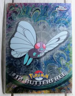 Pokemon Card - #12 Butterfree #14 Kakuna 2000 Topps Chrome TV Animation Edition - Image 2