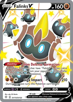 Falinks SV115/SV122 Shining Fates Pokemon Card NM - Image 1