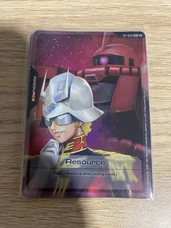 [English] Resource Char Aznable RP-004 Promo Gundam Card Game Foil - Image 1