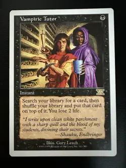 Vampiric Tutor 6th Edition- LP Magic MTG - Image 1