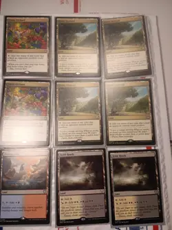200 Pc. Magic the Gathering Rare Land Lot PLUS 20 Sol Rings & Original PS of Opt - Image 4