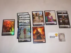 12 Magic The Gathering Commander Official Human (Some FOIL) Token Cards COOL! - Image 1