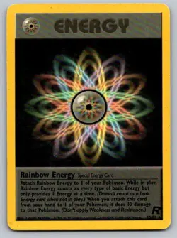 Rainbow Energy 80/82 Rare Team Rocket Pokemon Unlimited Lightly Played - Image 1