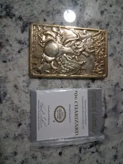 Charizard Burger King Gold Plated 23K Gold Metal Pokemon Card 1999 - Image 2