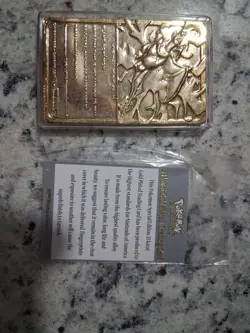Charizard Burger King Gold Plated 23K Gold Metal Pokemon Card 1999 - Image 3