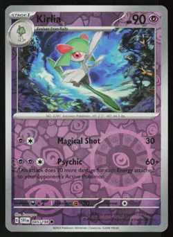 Kirlia 085/198 Common Scarlet & Violet Pokemon Reverse Holo Near Mint - Image 1