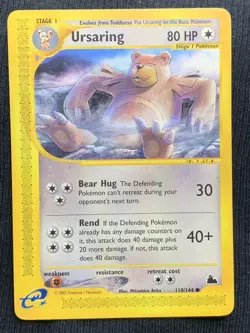 Pokemon Ursaring 110/144 Skyridge Common NM - Image 1