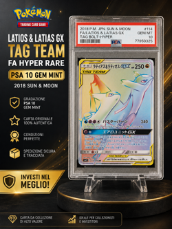 PSA 10 Latios & Latias Gx 114/095 - Pokemon sm9 : Tag Bolt - Japonais - Image 1
