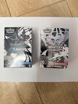 Pokemon TCG Scarlet & Violet Black Bolt + White Flare Booster Bundle 2-Box - Image 1