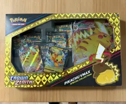Pokemon TCG Sword & Shield Game Crown Zenith Pikachu VMAX Special Collection Box 820650851889 - Image 1