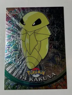 2000 Topps Chrome Pokemon Series 1 #14 Kakuna FREE COMBINED SHIPPING - Image 1