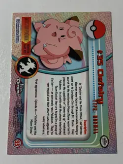 2000 Topps Chrome Pokemon Series 1 #35 Clefairy FREE COMBINED SHIPPING - Image 2