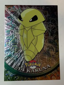 2000 Topps Chrome Pokemon Series 1 #14 Kakuna (B) FREE COMBINED SHIPPING - Image 1
