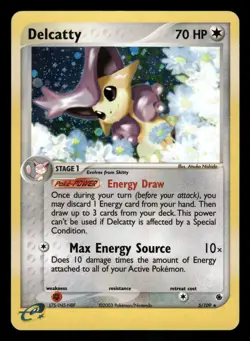 Pokemon Delcatty - Holo Rare Ruby and Sapphire 5/109 LP Holo - Image 1