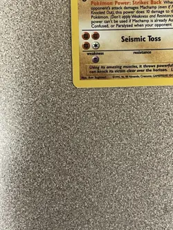 Pokemon Machamp Base Set 8/102 1st Edition Holo Rare -MODERATELY PLAYED- - Image 3