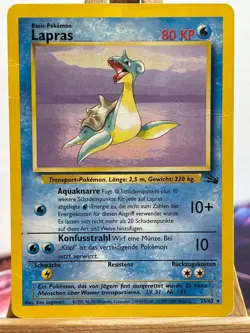 Lapras 25/62 Rare Fossil Deutsch Poor Pokemon - Image 1