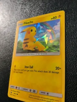 Pikachu 28/73 Shining Legends Cracked Ice Holo Pokemon Card MINT CONDITION - Image 1
