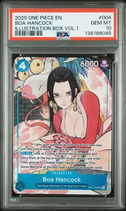 2025 One Piece Promos Illustration Box Vol.1 Boa Hancock ST17-04 PSA 10 - Image 1