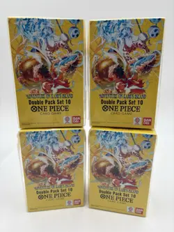 One Piece OP15 Adventure On Kami’s Island Lot 4 Double Pk Set - Sealed - Image 1