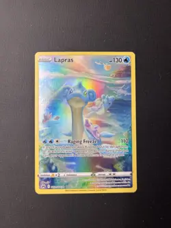 Pokemon TCG Lapras Crown Zenith: Galarian Gallery Ultra Rare Card GG05/GG70 - Image 1